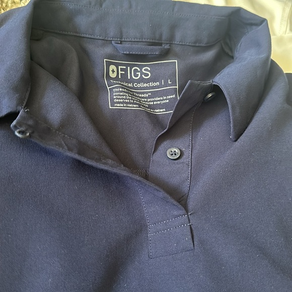 Figs Women’s Napa Longsleeve Scrub Polo. - Picture 8 of 9